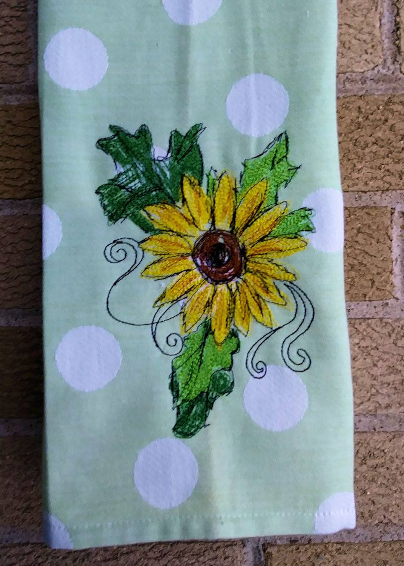 Sunflower Scribble 9