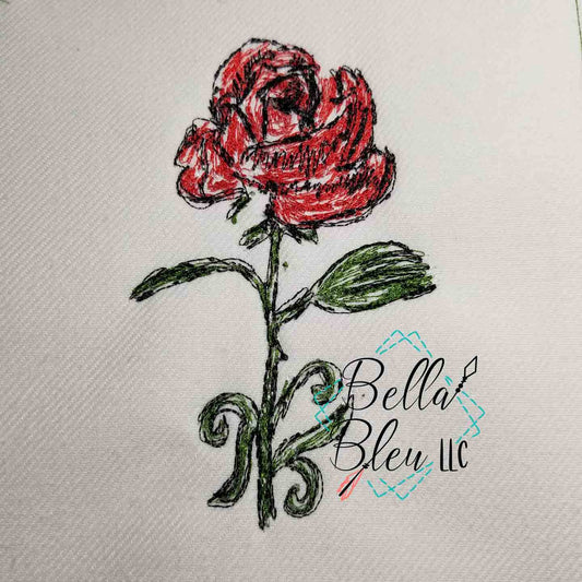 Rose 6 Scribble