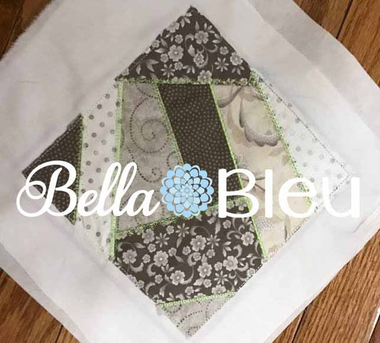 ITH Crazy Quilt Block scrap buster