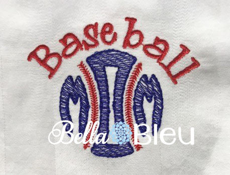 Sketchy Baseball Mom baseball hat cap machine embroidery design