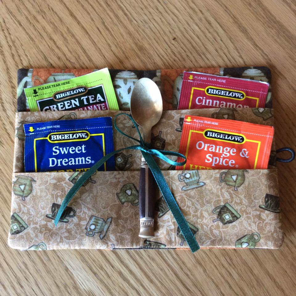 ITH Tea bag caddy holder machine embroidery design