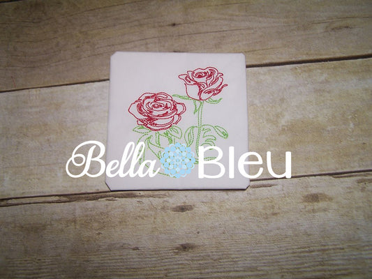 Beautiful Rose #3 Colorwork Embroidery Machine Design