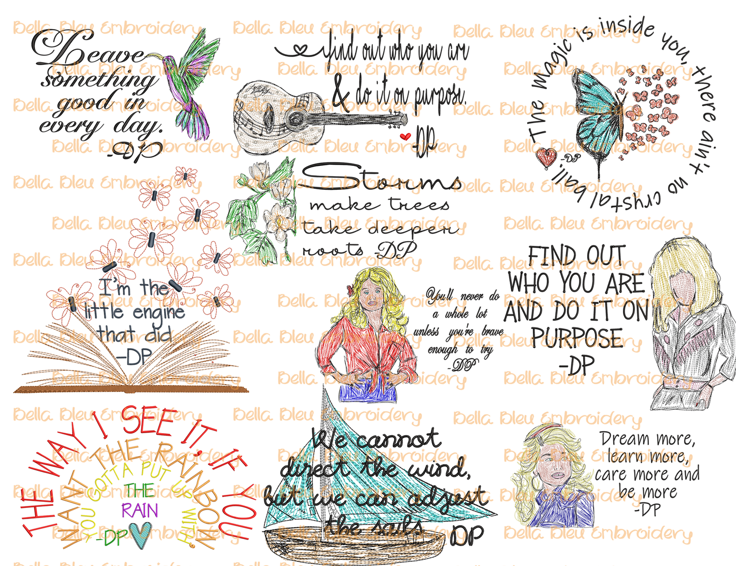 Dolly Quotes  Bundle Sublimation download