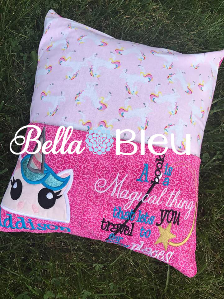 Magical Place Saying Reading Pillow Quote words Saying for Reading pillows