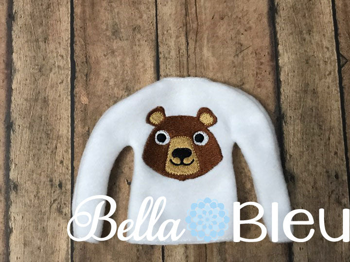 Elf Sweater With Bears Mascot Fan in the hoop machine embroidery design