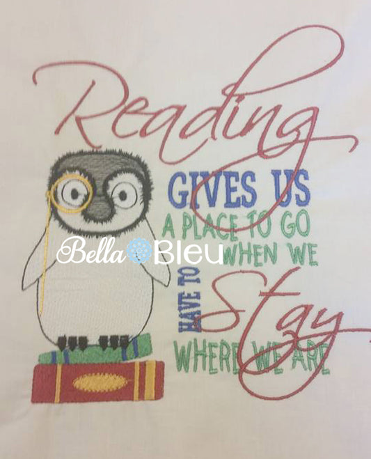 Reading Gives you a place to go Saying Reading Pillow Quote words Saying for Reading pillows