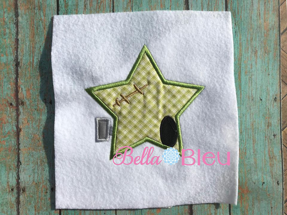 Star Frankie Frankenstein Machine Embroidery Applique Design