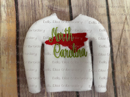 ITH North Carolina Elf Shirt Sweater State