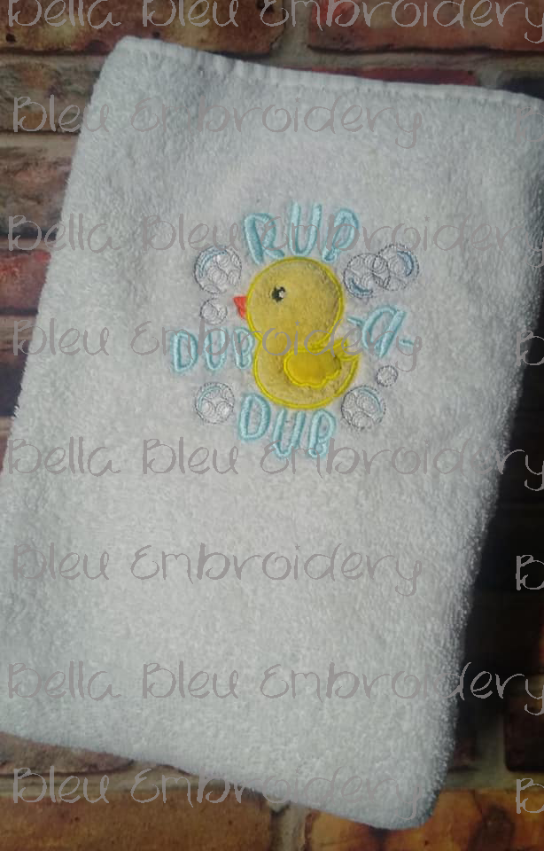Nursery Rhymes Rub a dub dub duckie Applique