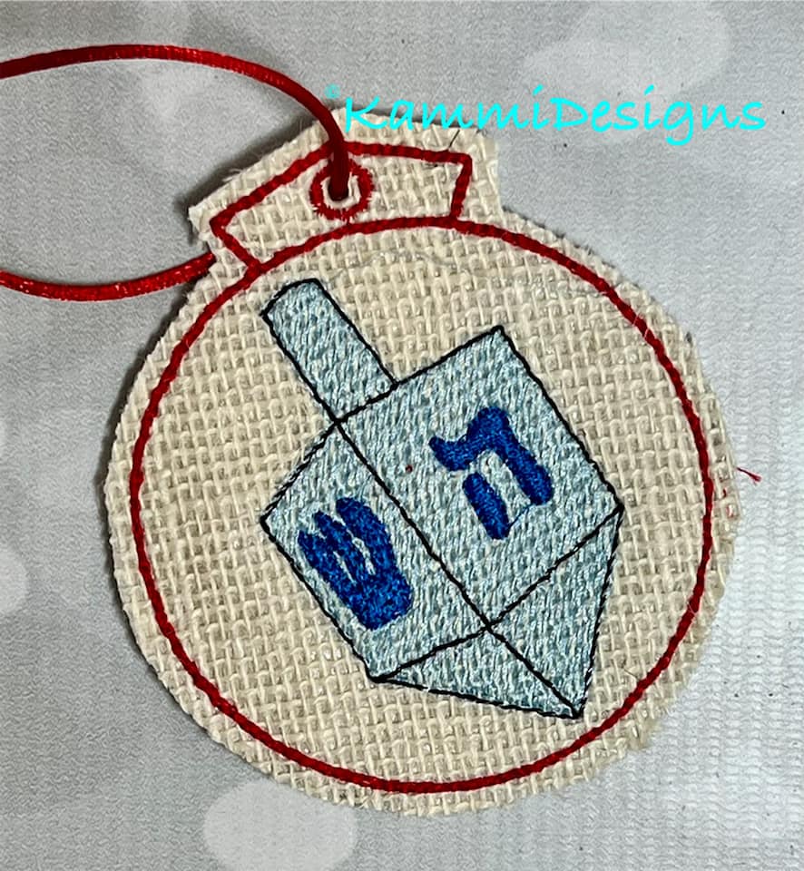ITH Hanukkah Dreidel  Ornament