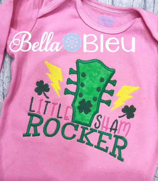 Sham Rocker Guitar St Patrick's Applique
