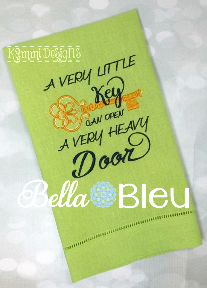 Little Key Opens Heavy Door Saying