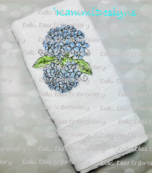 Hydrangea 4 Flower Scribble