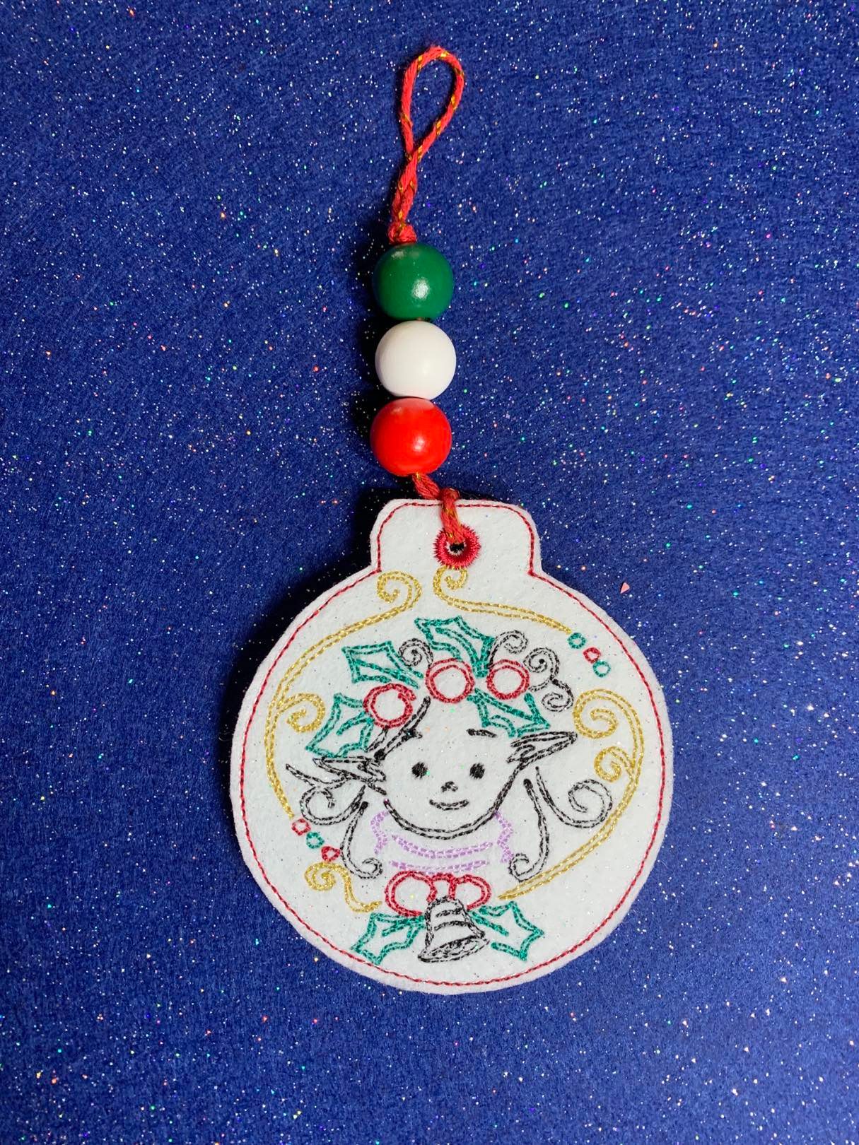 Elf Girl ITH Christmas Ornament