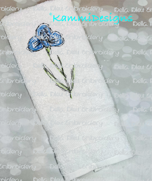 Iris Scribble flower