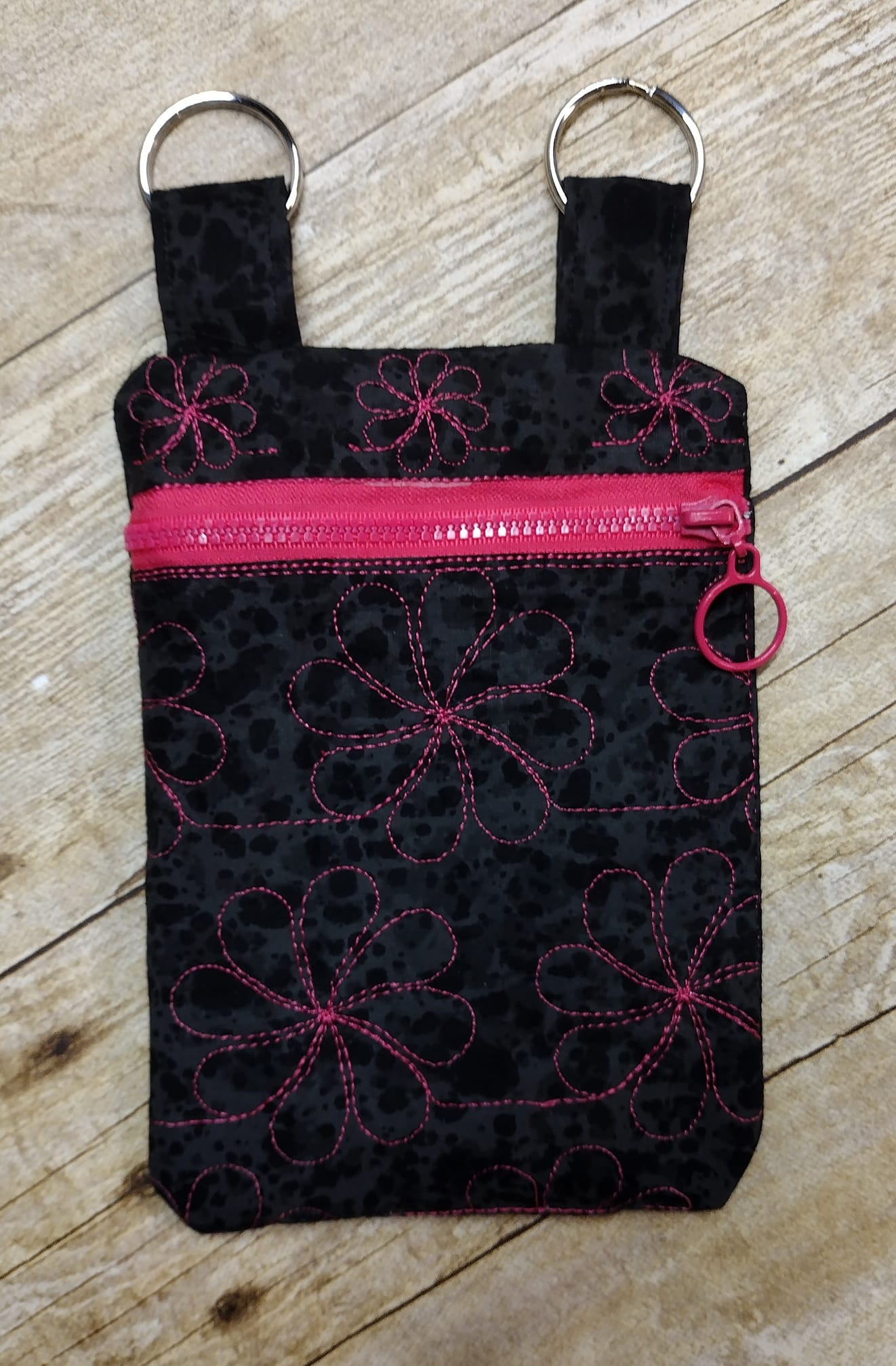 ITH Daisy Swirl Zipper Bag Purse