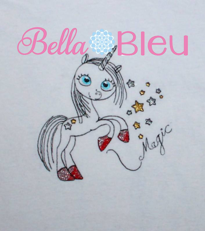 Unicorn Magic Sketchy Machine Embroidery Design