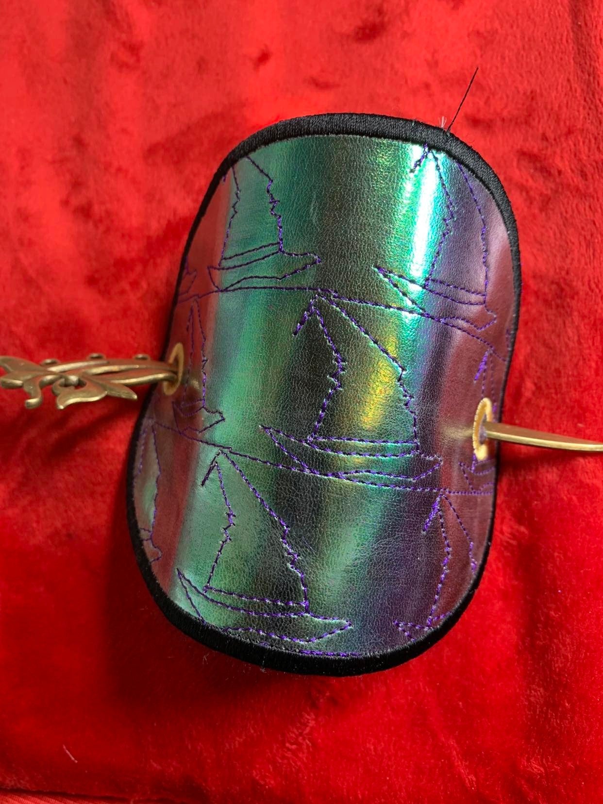Witch Hat Stipple Stick Barrette bun holder ITH