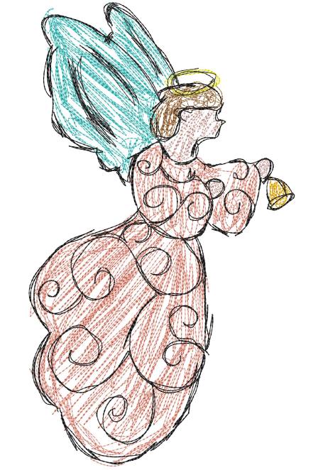 Angel Scribble 8