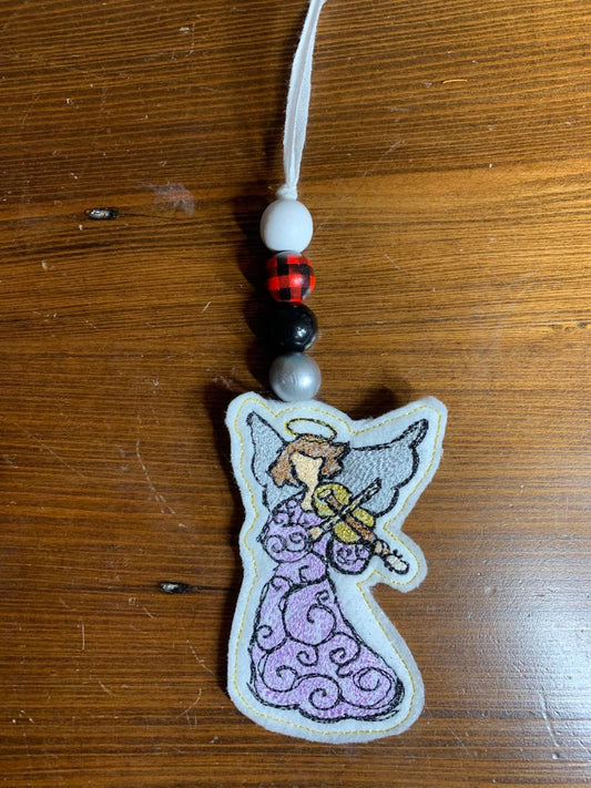 Angel Christmas 10 Ornament ITH