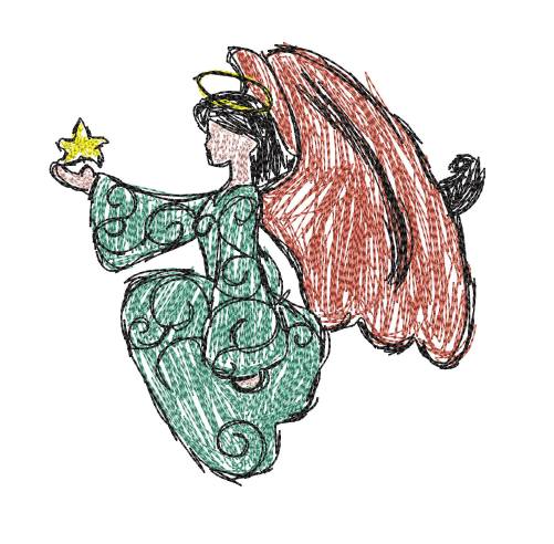 Angel Scribble 9