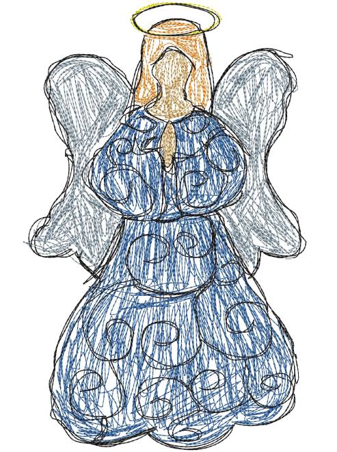 Angel Scribble 1