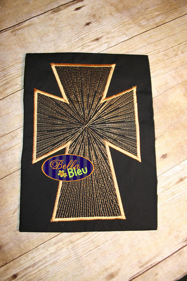 Gothic Cross Applique Embroidery Designs Design 2 Styles