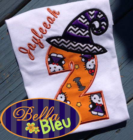 Halloween Numbers with Witch Hat 1-5 Bundle Font