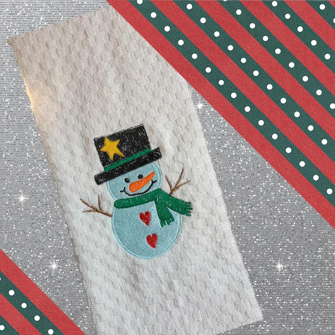 Sketchy Country Snowman Christmas Design