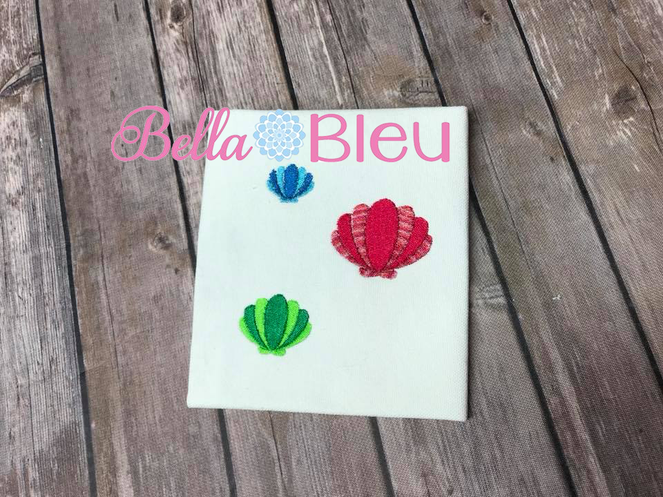 Seashells Mini Nautical Machine embroidery design