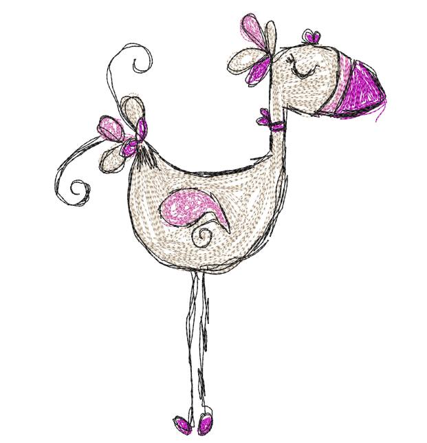 Mrs Bird Wedding  Scribble