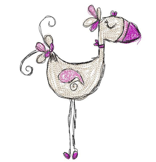 Mrs Bird Wedding  Scribble