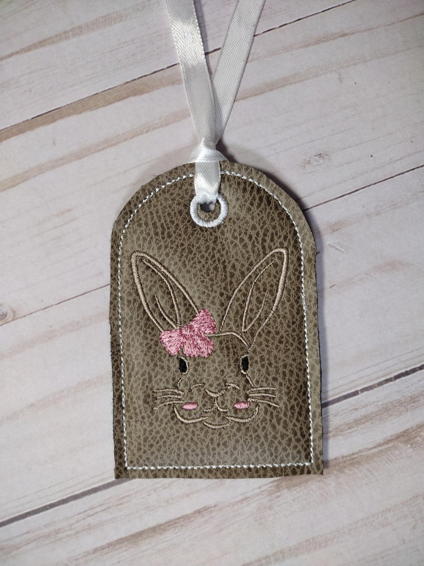 Easter Bunny Girl  ITH Basket Tag
