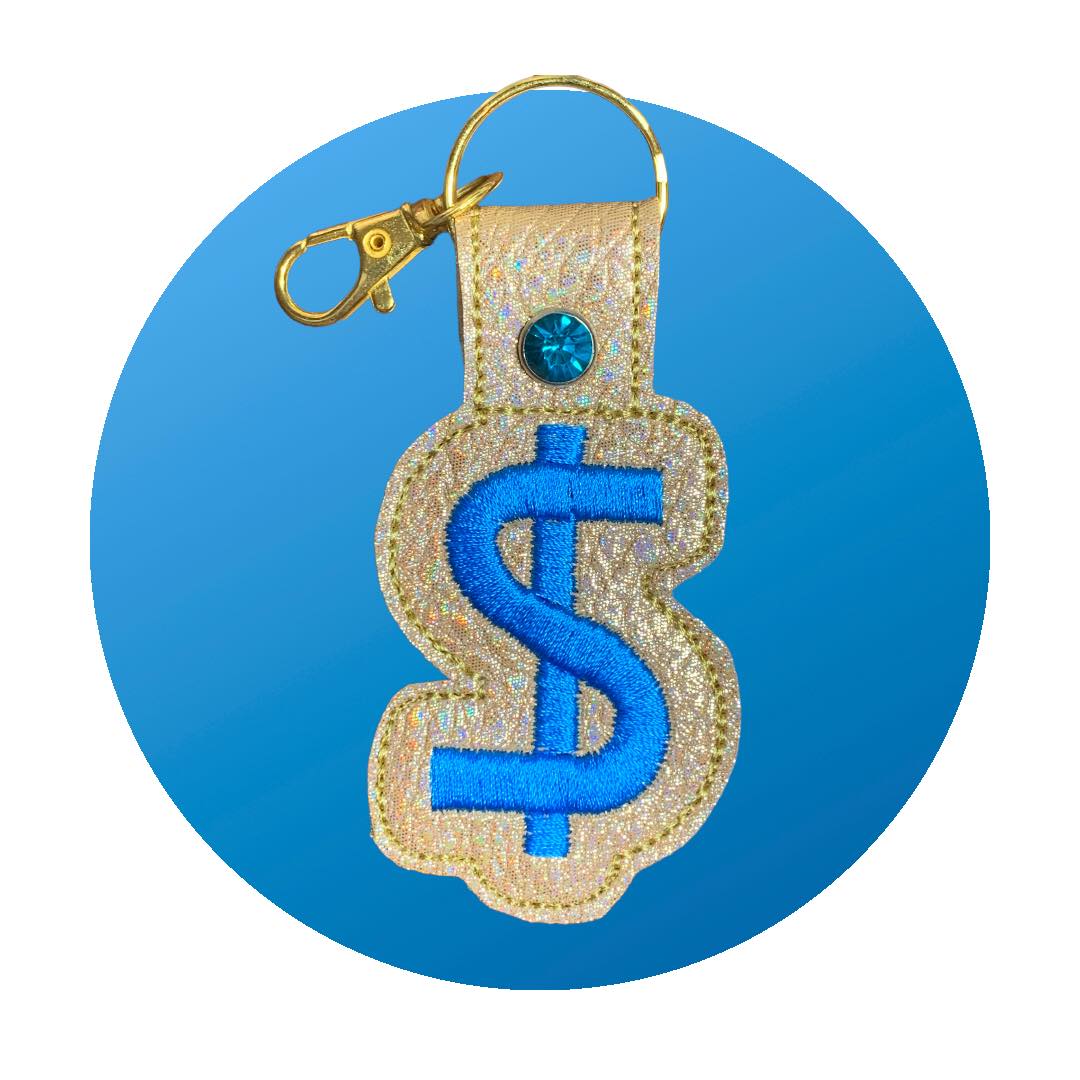 Mad Money Wallet key fob and charm set ITH