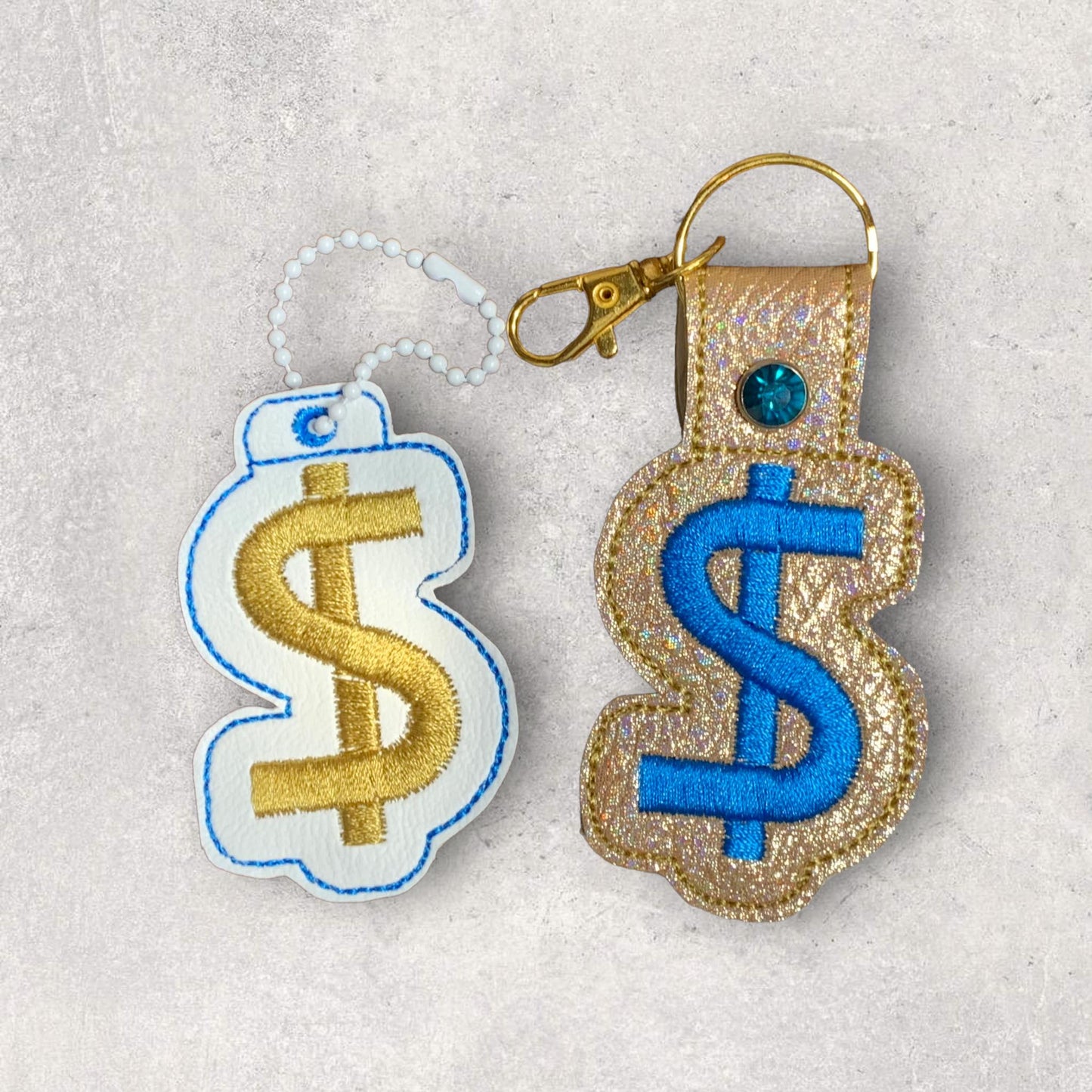 Mad Money Wallet key fob and charm set ITH