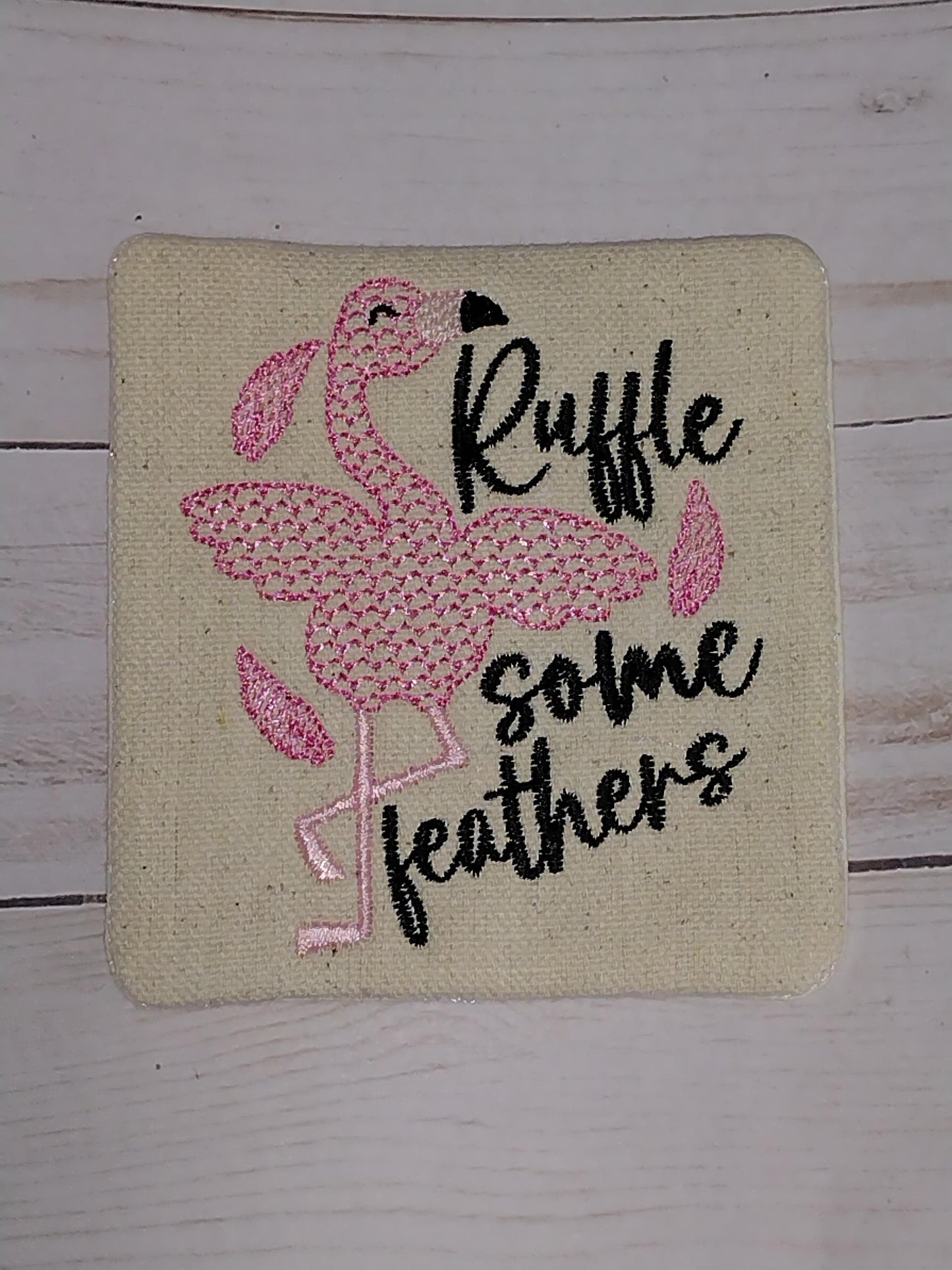 Ruffle some feathers Flamingo Design