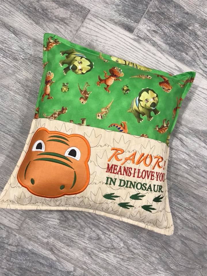 Reading Pillow Directions Pattern and Designs Applique Getaway Special