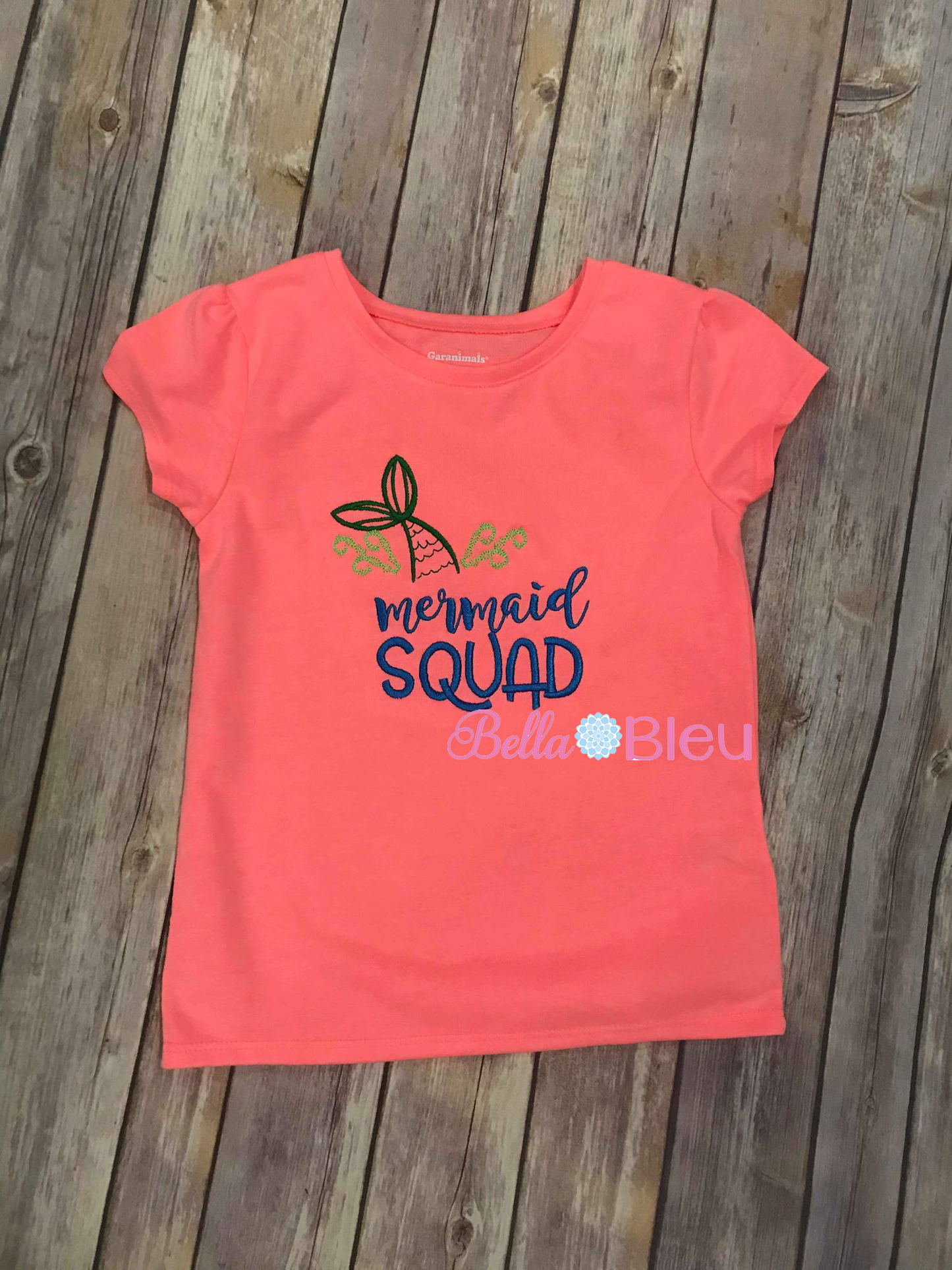 Mermaid Squad Nautical Machine Embroidery Design