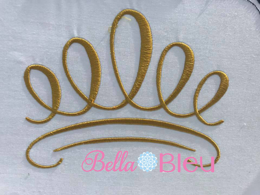 Princess Crown machine embroidery design 4x4