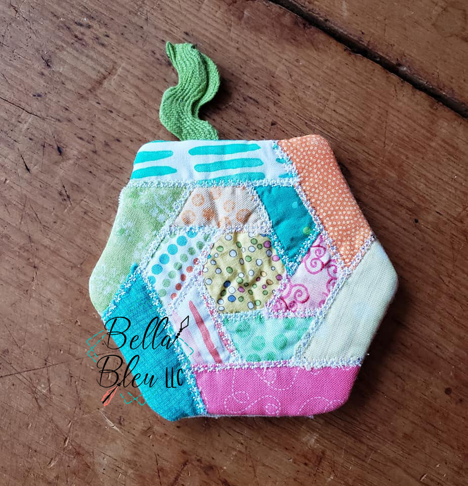 Scrap Potholder In The Hoop