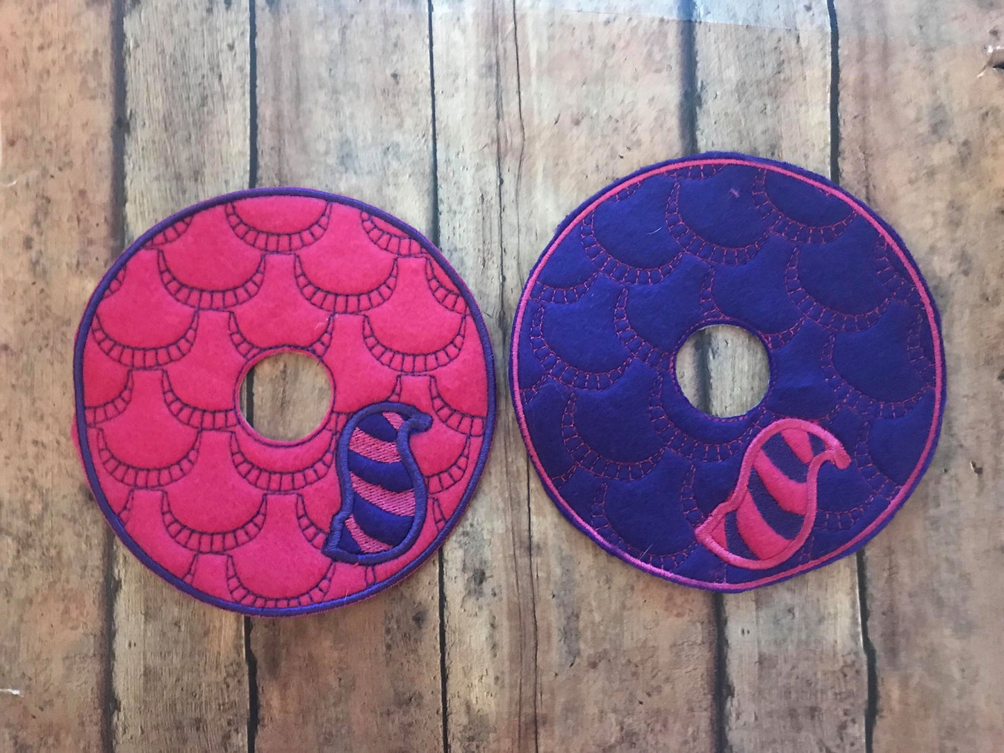 Inspired Cheshire Cat Elf Skirt ith machine embroidery design