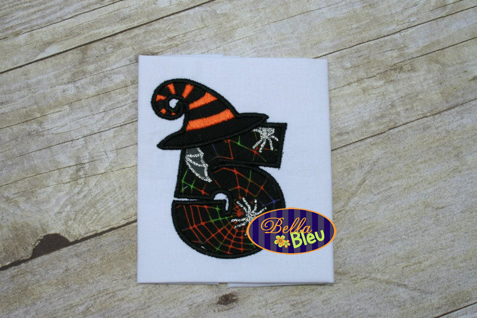 Halloween Numbers with Witch Hat 1-5 Bundle Font