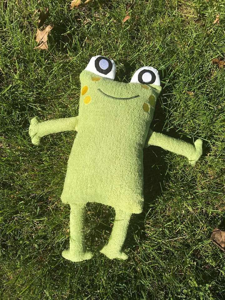 ITH In the Hoop Stuffie Frog machine embroidery design