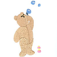 Bubbin Bear Set  Machine Embroidery