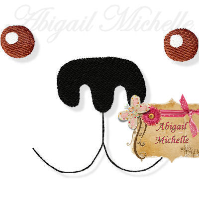 Animal Faces, 9 Designs - Machine Embroidery