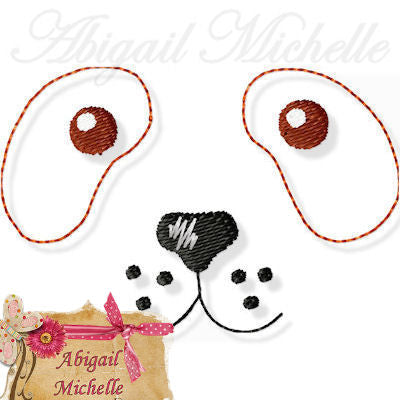 Animal Faces, 9 Designs - Machine Embroidery