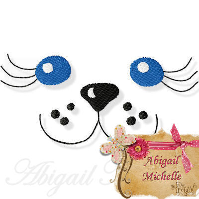 Animal Faces, 9 Designs - Machine Embroidery