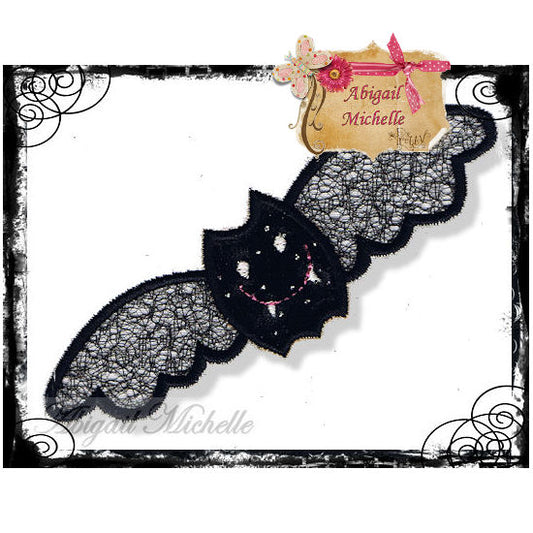 A Little Batty Applique, 5 Sizes - Machine Embroidery