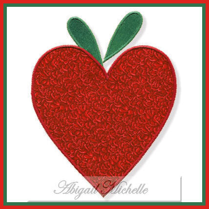 Applique Heart Flower