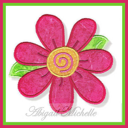 Applique Daisy Machine Embroidery